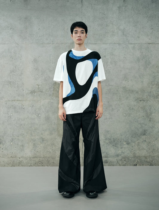 033collection of uneven parts flare pants (made to order)